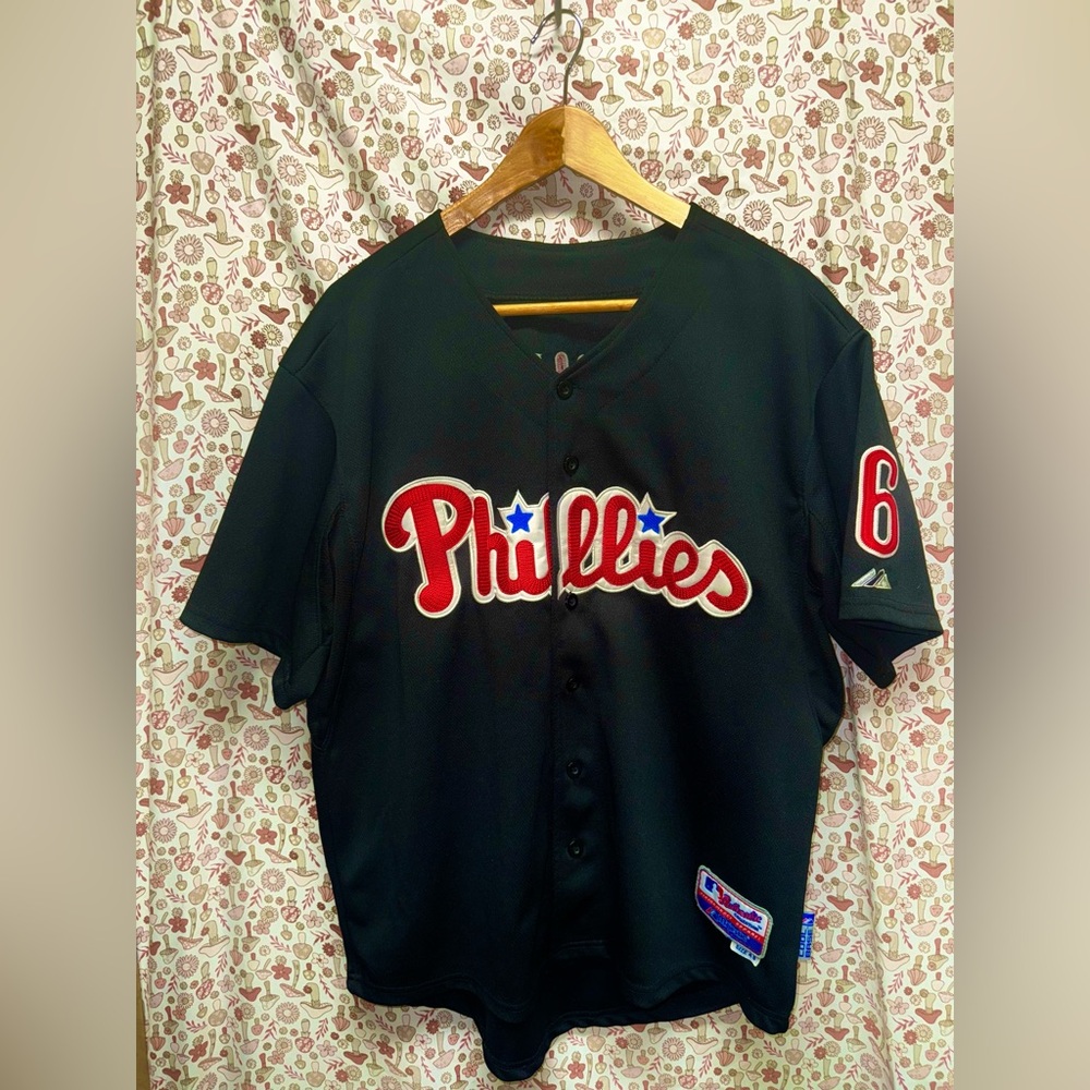 MLB Majestic Cool Base Phillies Ryan Howard jersey sz 48
